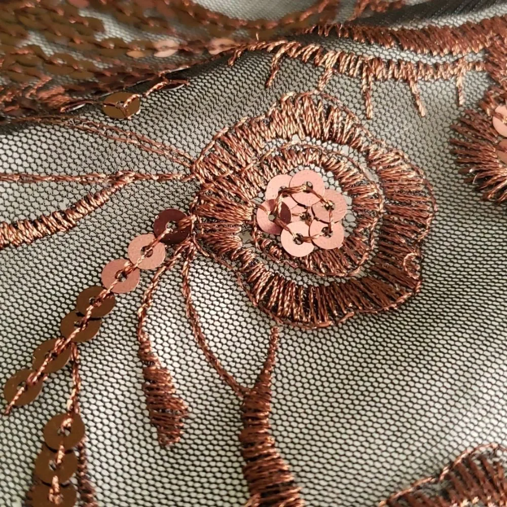 None gorgeous sequined